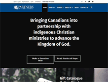 Tablet Screenshot of partnersinternational.ca